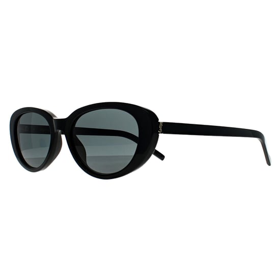 Saint Laurent Cat Eye Vrouwen Glimmend Zwart Grijs SL M154 - Image 2