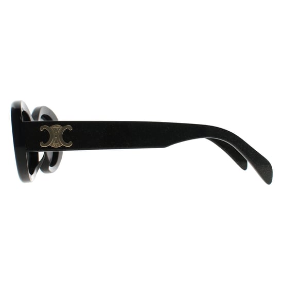 Celine Ovale Dames Fonkelend Zwart met Goudgrijs CL40194U Triomphe - Image 3