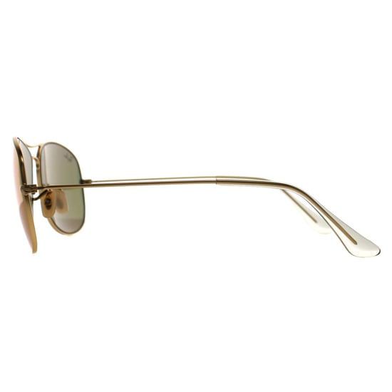 Ray-Ban Aviator Heren Goud Cyclamen Flash Zonnebril - Image 3