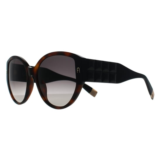 Furla Cat Eye Shiny Dark Havana Smoke Grey Gradient SFU784 voor dames - Image 2