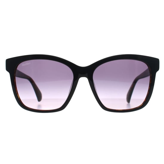 Max Mara Vierkant Dames Zwart Tortoise Rook Grijs Verloop MM0042 Logo9 - Image 1