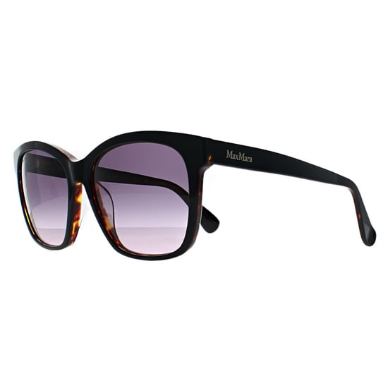 Max Mara Vierkant Dames Zwart Tortoise Rook Grijs Verloop MM0042 Logo9 - Image 2