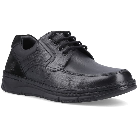 Hush Puppies Franklin Veterschoenen Leer Heren Zwarte Instappers - Image 1