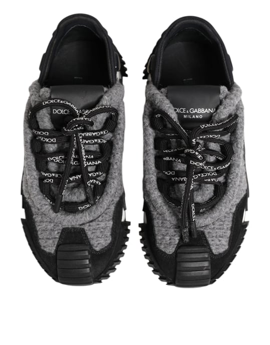 Dolce & Gabbana Zwart Grijze NS1 Lage Sneakers Schoenen - Image 4