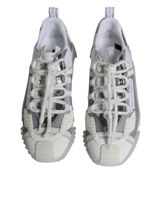 Dolce & Gabbana Witte Zilveren Lage NS1 Sneakers Schoenen - Image 3