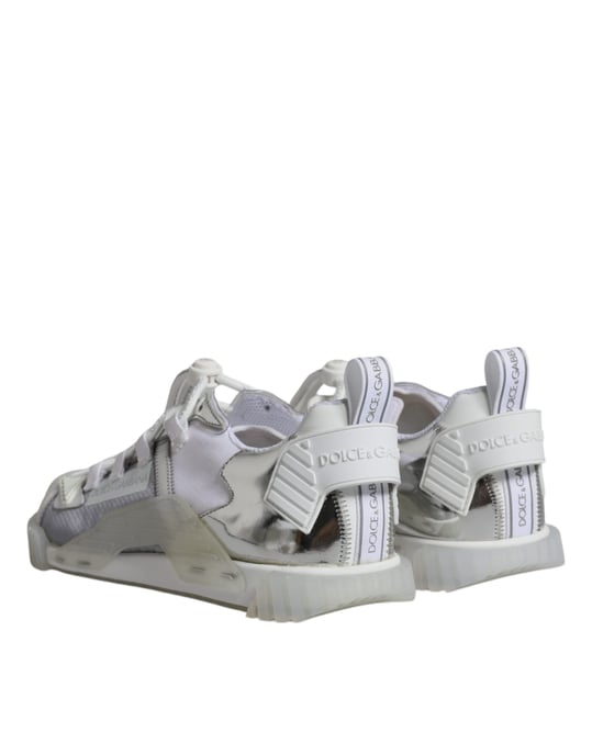 Dolce & Gabbana Witte Zilveren Lage NS1 Sneakers Schoenen - Image 5
