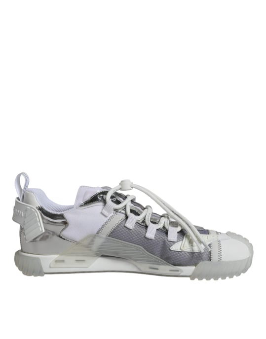 Dolce & Gabbana Witte Zilveren Lage NS1 Sneakers Schoenen - Image 6