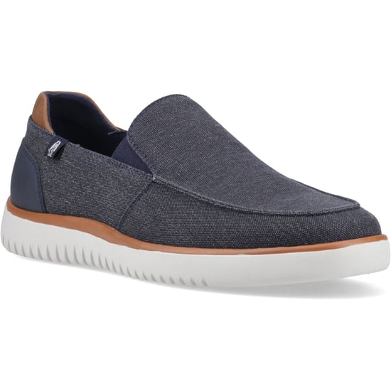 Hush Puppies Damon Slip-on Textiel Heren Navy Loafers - Image 1