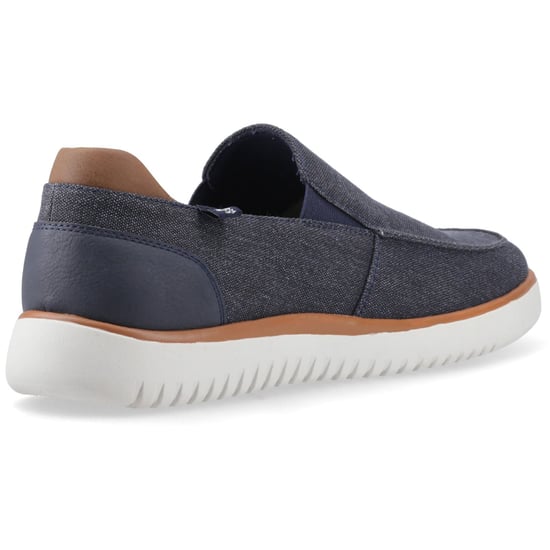 Hush Puppies Damon Slip-on Textiel Heren Navy Loafers - Image 2