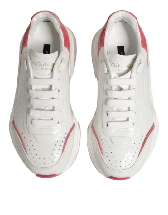 Dolce & Gabbana Witte Roze Daymaster Lage Sneakers Schoenen - Image 3