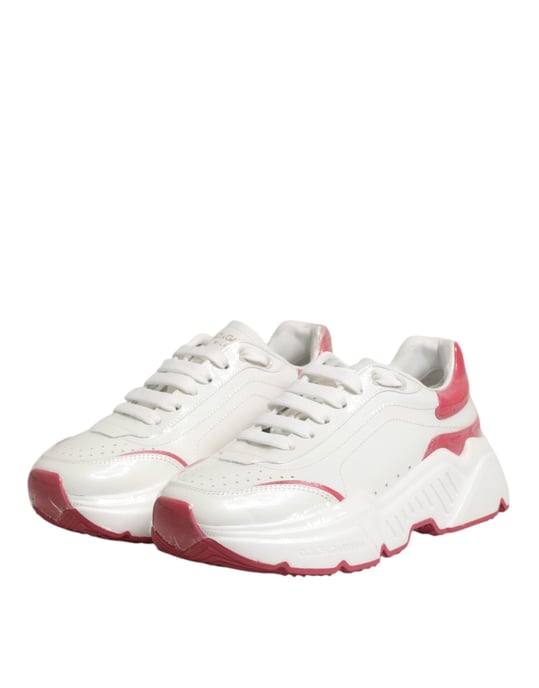 Dolce & Gabbana Witte Roze Daymaster Lage Sneakers Schoenen - Image 4