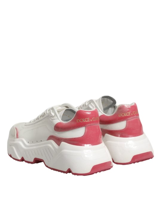 Dolce & Gabbana Witte Roze Daymaster Lage Sneakers Schoenen - Image 5