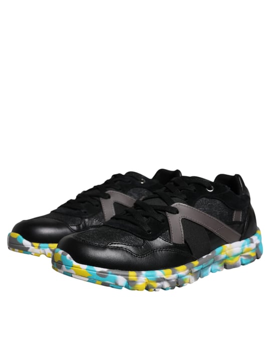 Dolce & Gabbana Zwarte Polyester Lage Heren Sneakers Schoenen - Image 3