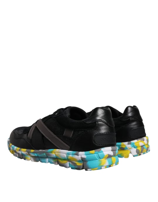 Dolce & Gabbana Zwarte Polyester Lage Heren Sneakers Schoenen - Image 4