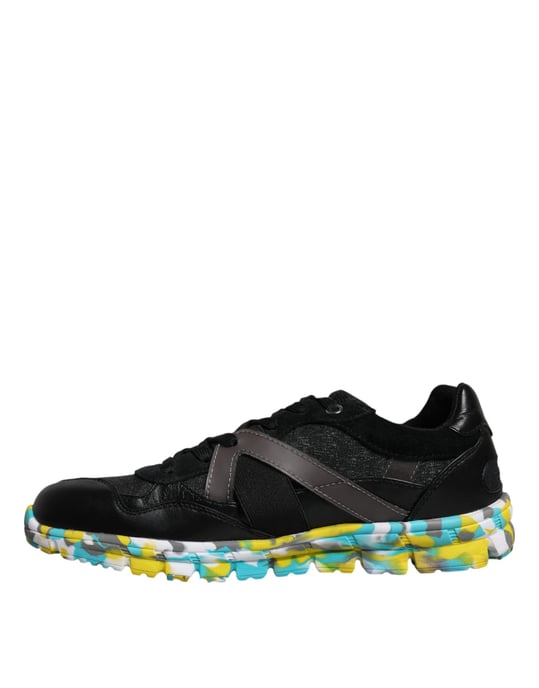 Dolce & Gabbana Zwarte Polyester Lage Heren Sneakers Schoenen - Image 5