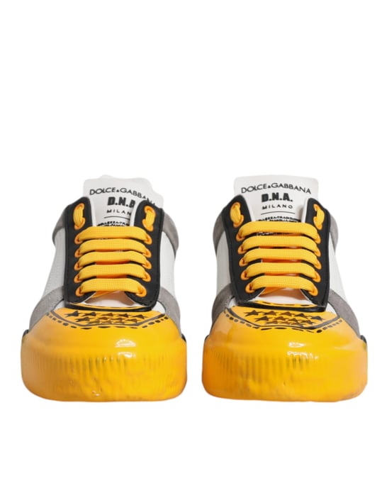 Dolce & Gabbana Multikleuren Leren DNA Lage Sneakers Schoenen - Image 2