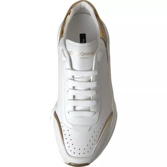 Dolce & Gabbana White Gold DAYMASTER Leren Sneakers voor Heren - Image 4