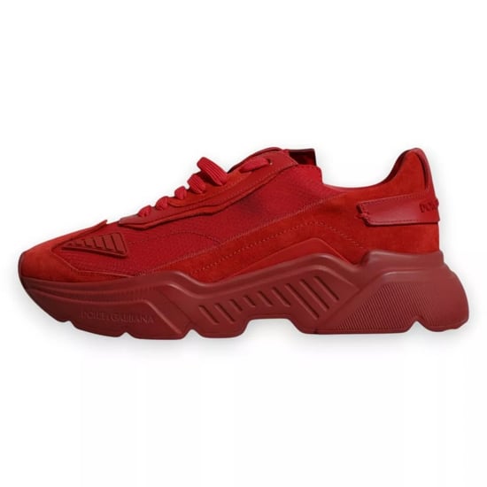 Dolce & Gabbana Rode Leren Daymaster Lage Sneakers Schoenen - Image 6