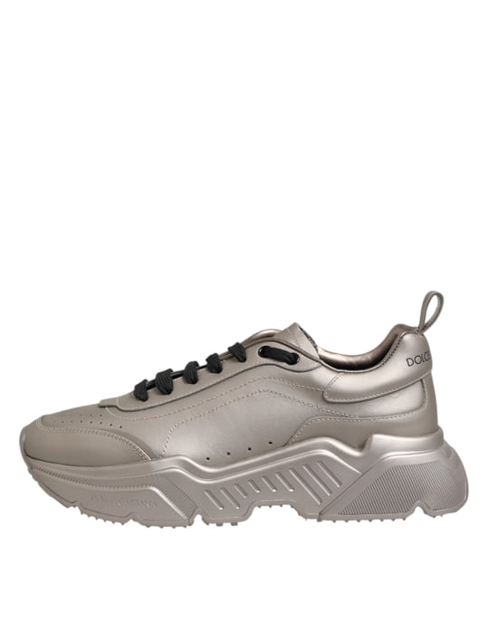 Dolce & Gabbana Zilveren DAYMASTER Leren Sneakers Voor Heren - Image 6