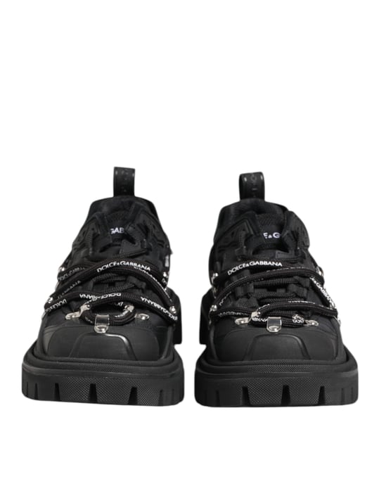 Dolce & Gabbana Zwarte Lage Veterschoenen voor Trekking - Image 2