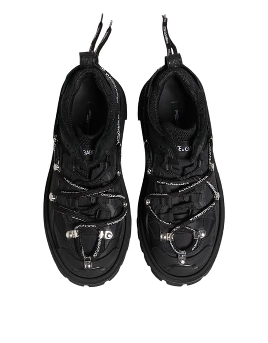 Dolce & Gabbana Zwarte Lage Veterschoenen voor Trekking - Image 3