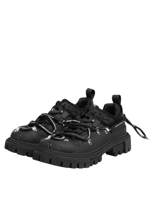 Dolce & Gabbana Zwarte Lage Veterschoenen voor Trekking - Image 4