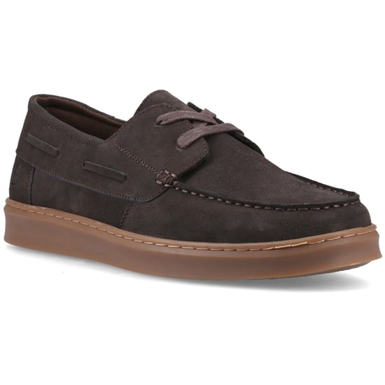 Hush Puppies Madden Leren Heren Chocolade Bootschoenen - Image 1
