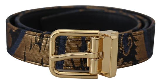 Dolce & Gabbana Multikleur Jacquard Lederen Logo Gespriemg - Image 2