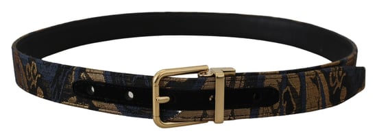 Dolce & Gabbana Multikleur Jacquard Lederen Logo Gespriemg - Image 4