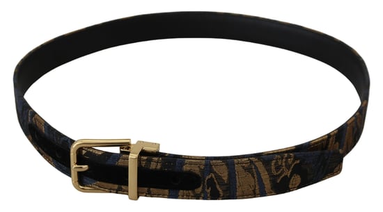 Dolce & Gabbana Multikleur Jacquard Lederen Logo Gespriemg - Image 5