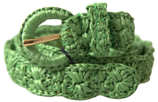 Dolce & Gabbana Groene Viscose Geweven Skinny Tailleband - Image 1