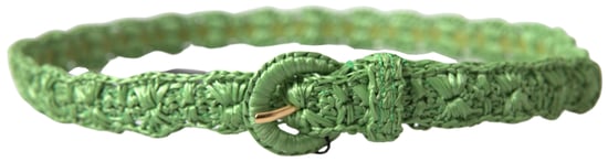 Dolce & Gabbana Groene Viscose Geweven Skinny Tailleband - Image 2