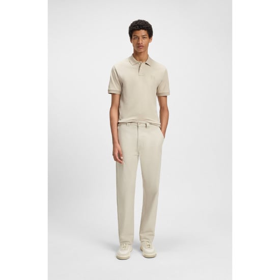 Herenpolo Boss Passenger Slim Fit in beige - Image 4