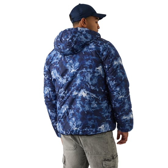 Reebok Heren Kleurblok Reversible Puffer Jacket (Blauw) - Image 4