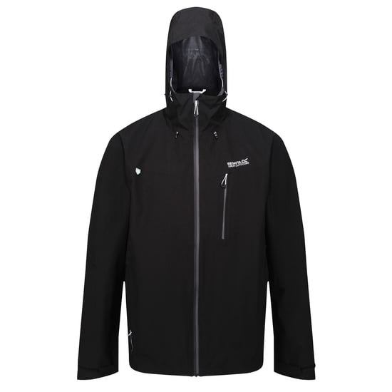 Regatta Heren Birchdale Waterdicht Hooded Jacket (Zwart/Magneet) - Image 1