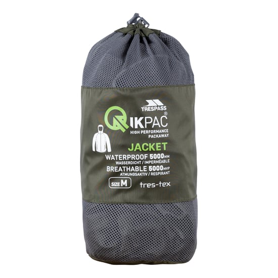 Trespass - Unisex Qikpac X Opbergbare Jas (Mos) - Image 3