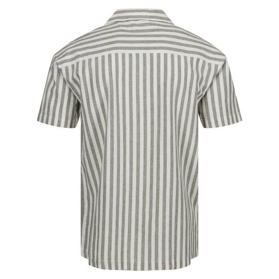 Regatta Heren Shorebay II gestreept shirt met korte mouwen (Fauna/Antiek Wit) - Image 2