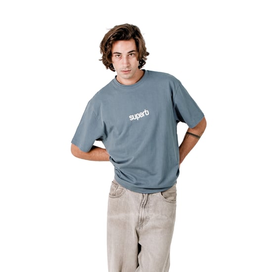 Heren Oversized Katoenen Korte Mouwen T-Shirt Little Core Puffy SPRB3500 - Image 6