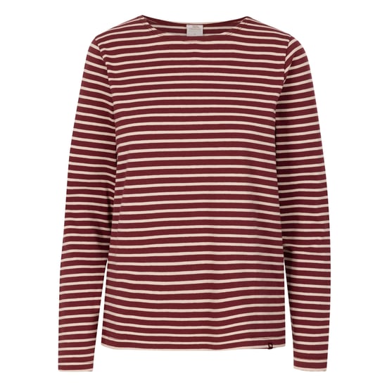 Trespass Dames/Dames Karen Yarn Dyed Stripe Overhemd (Donkere kers) - Image 1