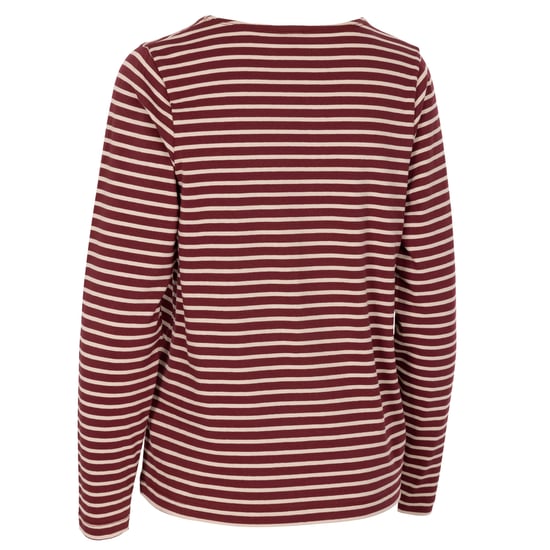 Trespass Dames/Dames Karen Yarn Dyed Stripe Overhemd (Donkere kers) - Image 2