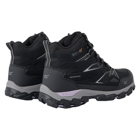Regatta Dames/Dames Holcombe III Wandelschoenen (Zwart/Paarse Salie) - Image 2