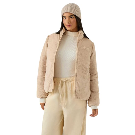 Reebok Dames/Meisjes Omkeerbare Puffer Jacket (Havermout) - Image 1