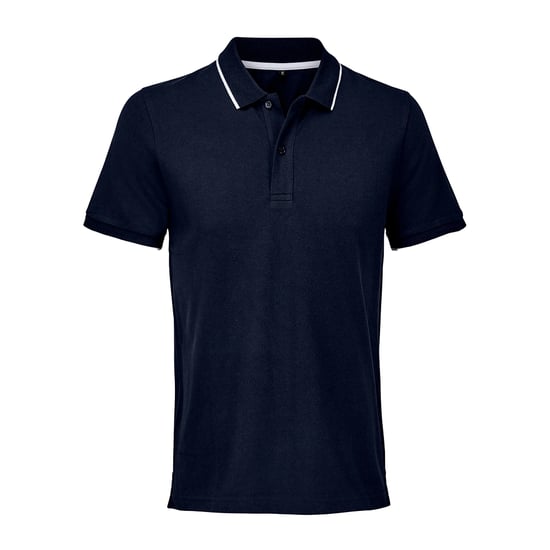 SOLS Unisex Volwassen Palermo Polo Shirt (Frans Marineblauw/Wit) - Image 1