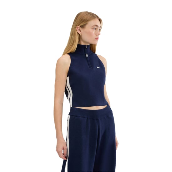 Ellesse Dames/Dames Surista Quarter Zip Top (Marine) - Image 4