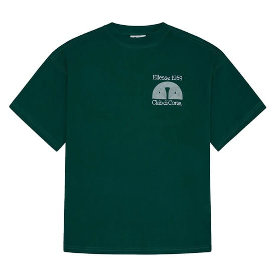Ellesse Heren Club Di Corsa T-Shirt (Donkergroen) - Image 1