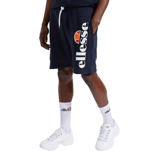 Ellesse Mens Bossini Fleece Shorts (Navy) - Image 1
