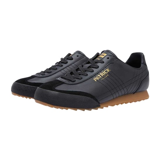 Patrick Leren heren Villan Trainers (Zwart) - Image 1