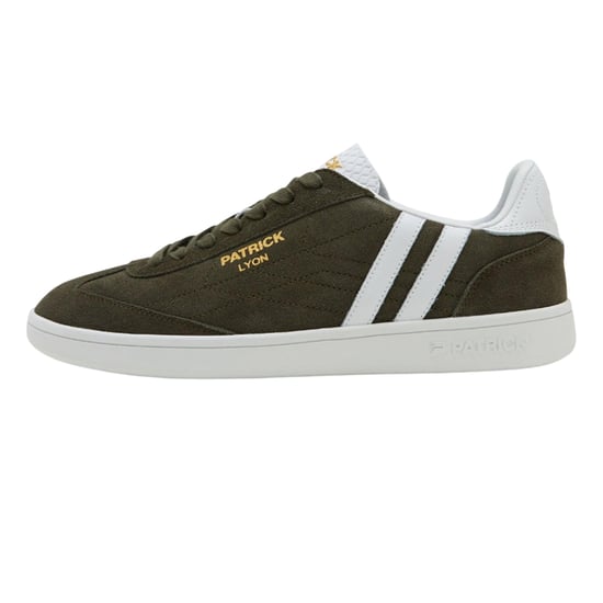 Patrick Mens Lyon Suède Cupsole Sneakers (Olijf/Wit) - Image 1