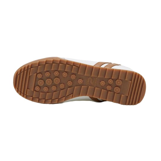 Patrick Mens Bergan Leren Sneakers (Wit/Tanis) - Image 4