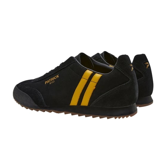 Patrick Mens Rio Suède Sneakers (Zwart/Geel) - Image 2